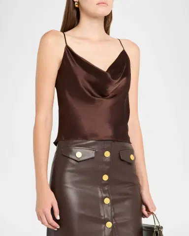 L'Agence Calista Cowl-Neck Silk Camisole | Thumbnail 4 L'Agence Calista Cowl-Neck Silk Camisole | Thumbnail 4