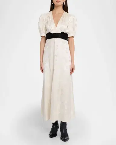 Gabriela Hearst Larkin Embroidered Silk Maxi Dress | Thumbnail 2 Gabriela Hearst Larkin Embroidered Silk Maxi Dress | Thumbnail 2
