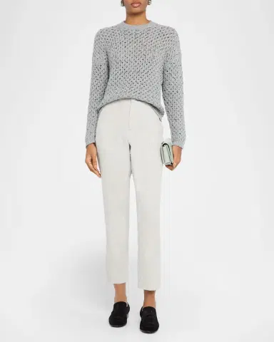 FABIANA FILIPPI Crewneck Silk Knit T-Shirt | Thumbnail 2 FABIANA FILIPPI Crewneck Silk Knit T-Shirt | Thumbnail 2