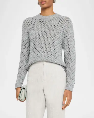 FABIANA FILIPPI Crewneck Silk Knit T-Shirt | Thumbnail 4 FABIANA FILIPPI Crewneck Silk Knit T-Shirt | Thumbnail 4
