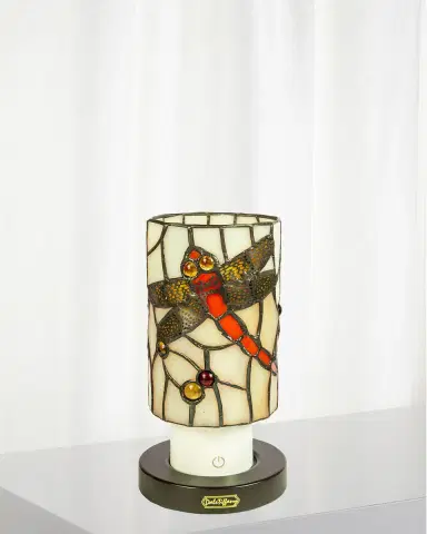 Dale Tiffany Tiffany Mosaic 8.5" Rechargeable Wireless Accent Lamp | Thumbnail 3 Dale Tiffany Tiffany Mosaic 8.5" Rechargeable Wireless Accent Lamp | Thumbnail 3