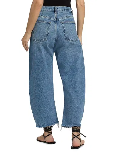 FRAME Women's The Bubble Crop Jeans - Rapture Raw Fray | Thumbnail 5 FRAME Women's The Bubble Crop Jeans - Rapture Raw Fray | Thumbnail 5
