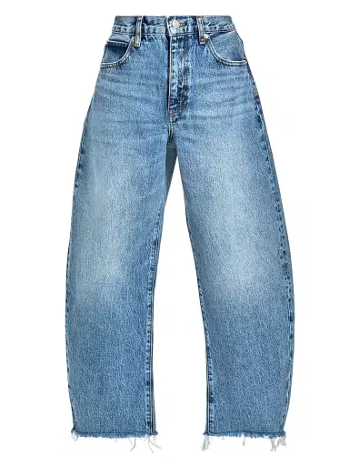 FRAME Women's The Bubble Crop Jeans - Rapture Raw Fray | Thumbnail 1 FRAME Women's The Bubble Crop Jeans - Rapture Raw Fray | Thumbnail 1