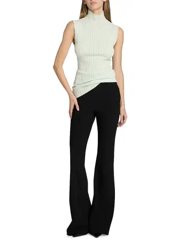 Proenza Schouler Women's Federica Micro Pleat Sleeveless Turtleneck Top | Thumbnail 2 Proenza Schouler Women's Federica Micro Pleat Sleeveless Turtleneck Top | Thumbnail 2