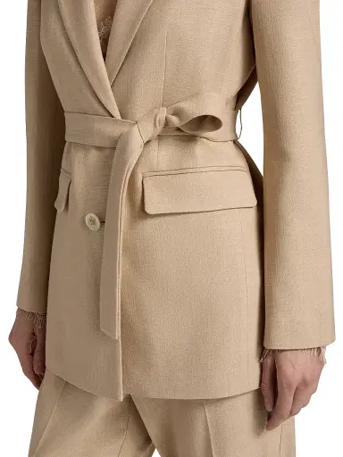 Kobi Halperin Women's Kyla Belted Blazer - Natural - Size XXL | Thumbnail 6 Kobi Halperin Women's Kyla Belted Blazer - Natural - Size XXL | Thumbnail 6