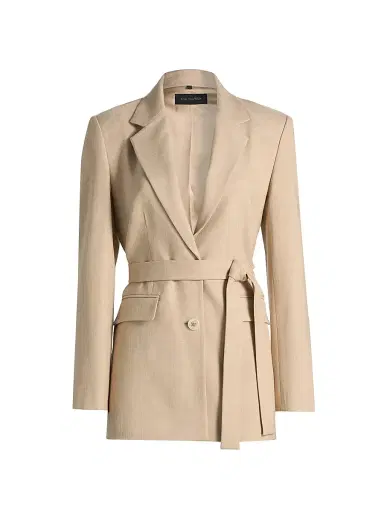 Kobi Halperin Women's Kyla Belted Blazer - Natural - Size XXL | Thumbnail 1 Kobi Halperin Women's Kyla Belted Blazer - Natural - Size XXL | Thumbnail 1