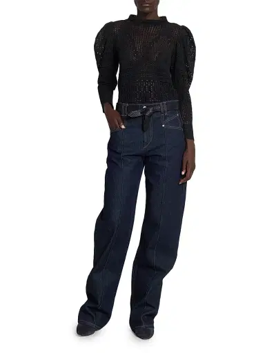 Isabel Marant Women's Lecce Knot Leather Belt - Black - Size XL | Thumbnail 2 Isabel Marant Women's Lecce Knot Leather Belt - Black - Size XL | Thumbnail 2