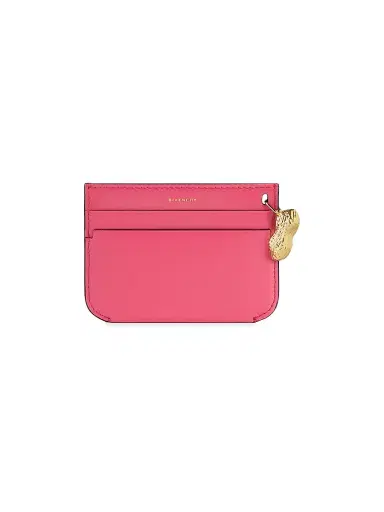 Givenchy Women's Lucky Charms Card Holder in Box Leather - Bright Peach | Thumbnail 1 Givenchy Women's Lucky Charms Card Holder in Box Leather - Bright Peach | Thumbnail 1