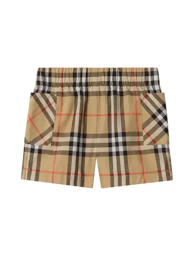 Burberry Baby Boy's Check Short-Sleeve Shirt & Shorts Set - Sand - Size 9 Months | Thumbnail 4 Burberry Baby Boy's Check Short-Sleeve Shirt & Shorts Set - Sand - Size 9 Months | Thumbnail 4