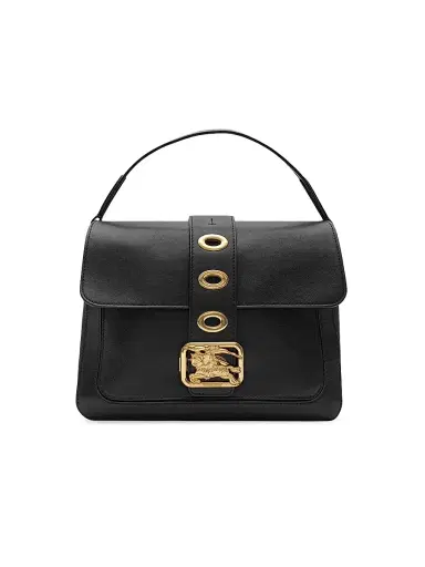 Burberry Women's Rider Small Leather Top Handle Bag | Thumbnail 1 Burberry Women's Rider Small Leather Top Handle Bag | Thumbnail 1
