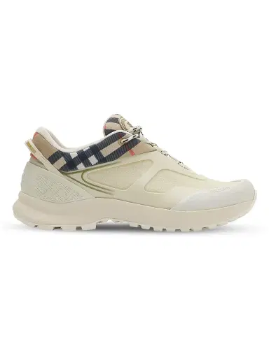 Burberry Men's MF Discover Low-Top Sneakers - Tundra Beige - Size 13 | Thumbnail 1 Burberry Men's MF Discover Low-Top Sneakers - Tundra Beige - Size 13 | Thumbnail 1