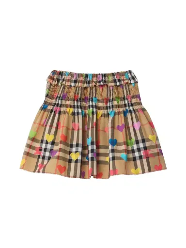 Burberry Baby Girl's, Little Girl's & Girl's Ama Heart Check Miniskirt - Sand - Size 6 Months | Thumbnail 1 Burberry Baby Girl's, Little Girl's & Girl's Ama Heart Check Miniskirt - Sand - Size 6 Months | Thumbnail 1