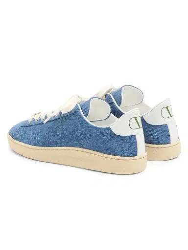 Valentino Garavani Men's Royco Denim Sneakers - Denim - Size 10.5 | Thumbnail 3 Valentino Garavani Men's Royco Denim Sneakers - Denim - Size 10.5 | Thumbnail 3