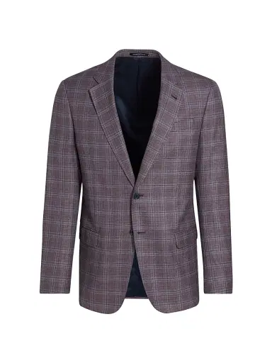Emporio Armani Men's Plaid Virgin Wool Sport Jacket | Thumbnail 1 Emporio Armani Men's Plaid Virgin Wool Sport Jacket | Thumbnail 1