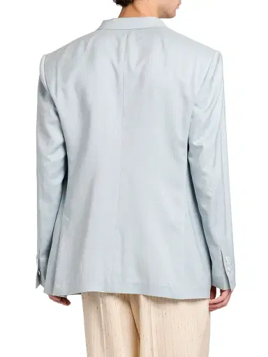 Dolce & Gabbana Men's Double-Breasted Peak-Lapel Blazer - Azzurro Polvere - Size 42 | Thumbnail 5 Dolce & Gabbana Men's Double-Breasted Peak-Lapel Blazer - Azzurro Polvere - Size 42 | Thumbnail 5