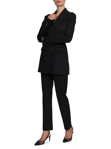 Dolce & Gabbana Women's Formfitting Double-Breasted Jacket - Nero | Thumbnail 2 Dolce & Gabbana Women's Formfitting Double-Breasted Jacket - Nero | Thumbnail 2