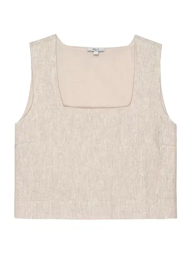 RAILS Women's Akira Linen Square-Neck Crop Top | Thumbnail 1 RAILS Women's Akira Linen Square-Neck Crop Top | Thumbnail 1