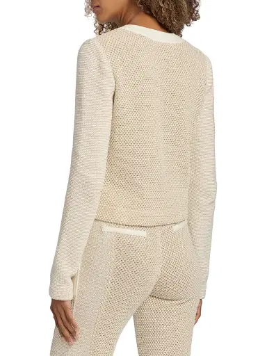 Ramy Brook Women's Huda Contrast-Trim Net Jacket - Sandstone Tweed | Thumbnail 5 Ramy Brook Women's Huda Contrast-Trim Net Jacket - Sandstone Tweed | Thumbnail 5
