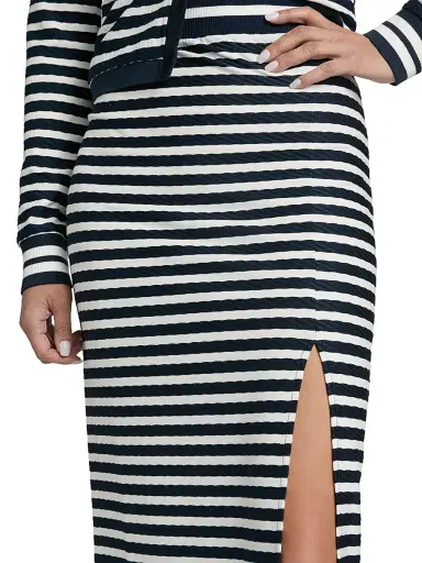 Ramy Brook Women's Venus Striped Midi-Skirt - Navy Stripe | Thumbnail 6 Ramy Brook Women's Venus Striped Midi-Skirt - Navy Stripe | Thumbnail 6
