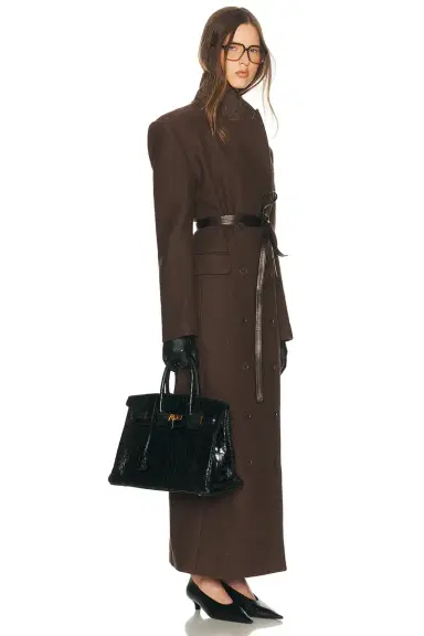 Helsa Italian Wool Blend Extra Long Coat | Thumbnail 5 Helsa Italian Wool Blend Extra Long Coat | Thumbnail 5