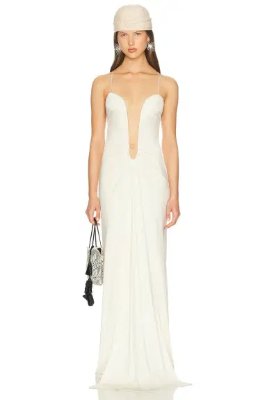Helsa The Roksanna Draped Dress | Thumbnail 3 Helsa The Roksanna Draped Dress | Thumbnail 3