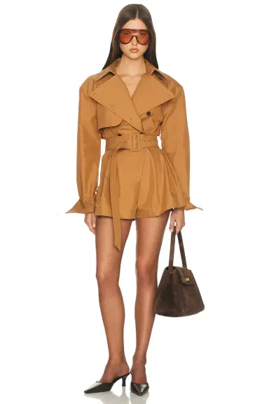 Helsa The Short Trench Jumpsuit | Thumbnail 3 Helsa The Short Trench Jumpsuit | Thumbnail 3