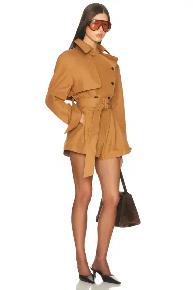 Helsa The Short Trench Jumpsuit | Thumbnail 4 Helsa The Short Trench Jumpsuit | Thumbnail 4