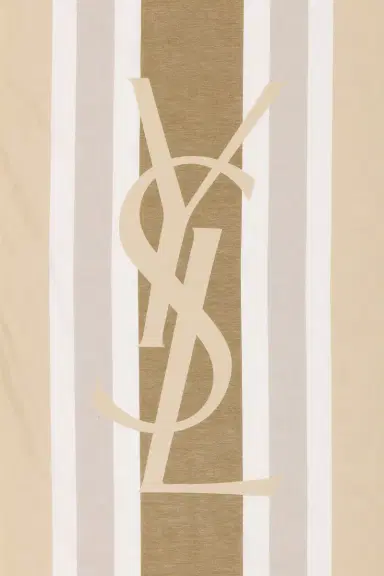 Saint Laurent YSL Striped Scarf | Thumbnail 3 Saint Laurent YSL Striped Scarf | Thumbnail 3