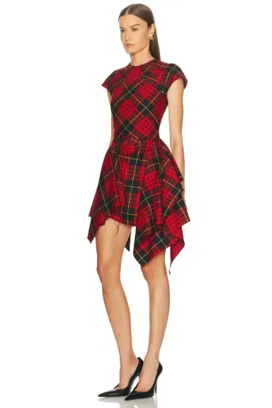 McQueen High Neck Mini Dress | Thumbnail 3 McQueen High Neck Mini Dress | Thumbnail 3