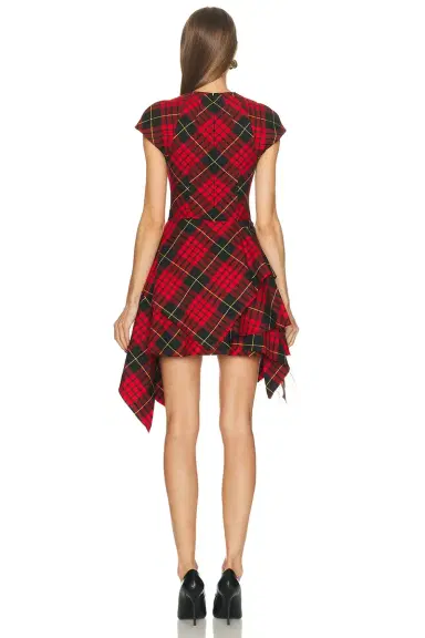 McQueen High Neck Mini Dress | Thumbnail 4 McQueen High Neck Mini Dress | Thumbnail 4