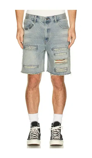 Midnight Rodeo Distressed Denim Shorts | Thumbnail 1 Midnight Rodeo Distressed Denim Shorts | Thumbnail 1