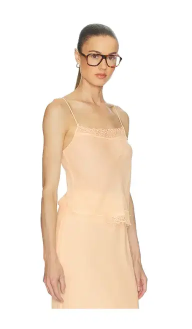Helsa Viscose Satin Cami With Lace | Thumbnail 2 Helsa Viscose Satin Cami With Lace | Thumbnail 2