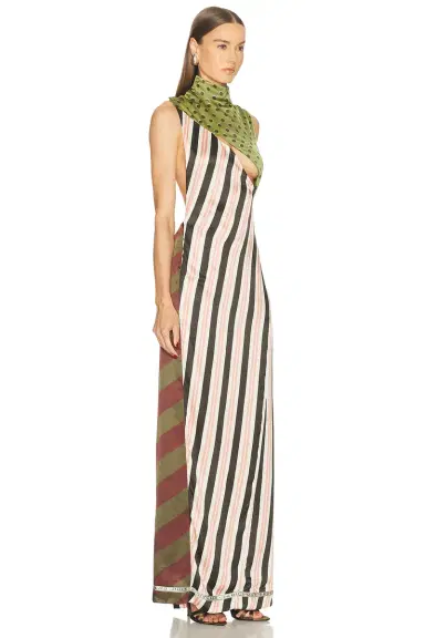 Jean Paul Gaultier Patchwork Long Sleeveless Dress | Thumbnail 3 Jean Paul Gaultier Patchwork Long Sleeveless Dress | Thumbnail 3