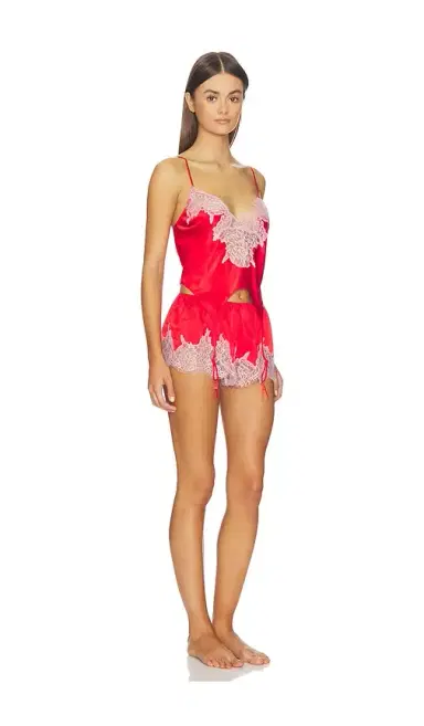 SKIMS Silk Lace Garter Cami And Short Set | Thumbnail 2 SKIMS Silk Lace Garter Cami And Short Set | Thumbnail 2