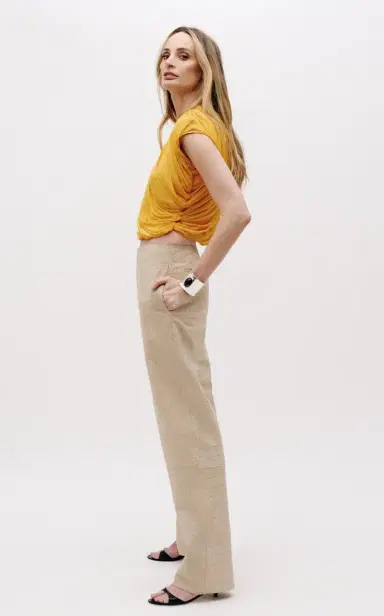 Tove Tieve Croc-Effect Suede Trousers | Thumbnail 2 Tove Tieve Croc-Effect Suede Trousers | Thumbnail 2