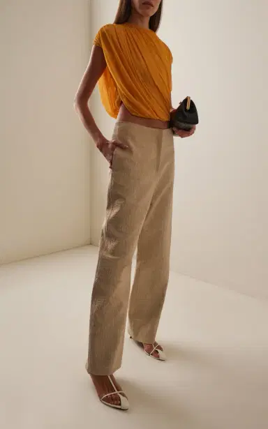 Tove Tieve Croc-Effect Suede Trousers | Thumbnail 4 Tove Tieve Croc-Effect Suede Trousers | Thumbnail 4