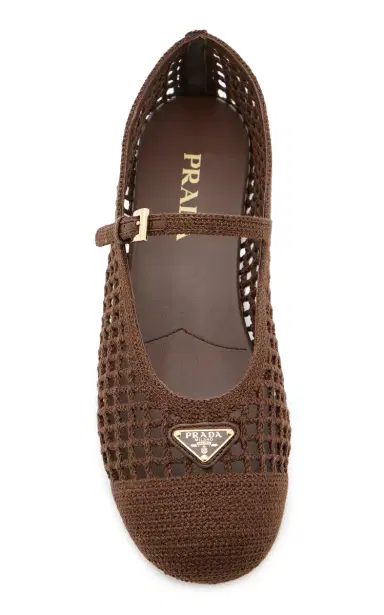 Prada Crocheted Flats | Thumbnail 3 Prada Crocheted Flats | Thumbnail 3