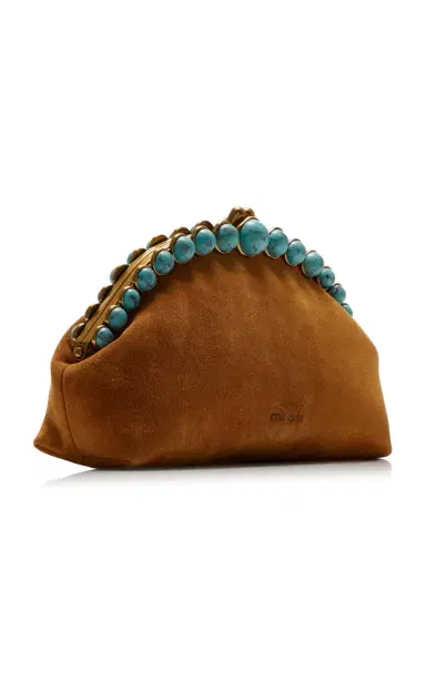 Cult Gaia Una Suede Clutch | Thumbnail 4 Cult Gaia Una Suede Clutch | Thumbnail 4