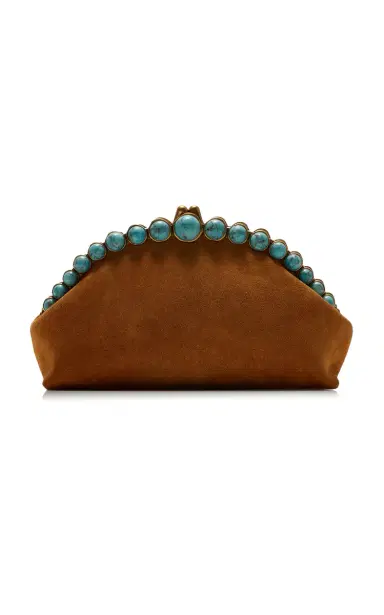 Cult Gaia Una Suede Clutch | Thumbnail 5 Cult Gaia Una Suede Clutch | Thumbnail 5