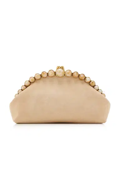 Cult Gaia Una Suede Clutch | Thumbnail 7 Cult Gaia Una Suede Clutch | Thumbnail 7