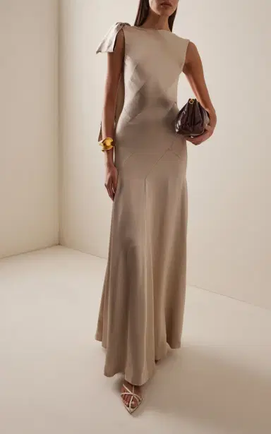 Maison Margiela Satin Maxi Dress | Thumbnail 3 Maison Margiela Satin Maxi Dress | Thumbnail 3