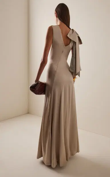 Maison Margiela Satin Maxi Dress | Thumbnail 4 Maison Margiela Satin Maxi Dress | Thumbnail 4