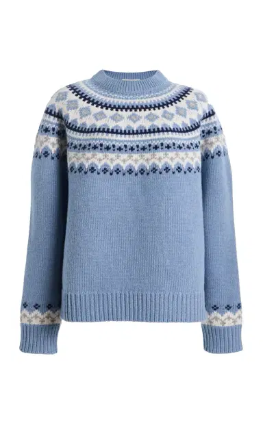 Miu Miu Fairisle Wool Sweater | Thumbnail 1 Miu Miu Fairisle Wool Sweater | Thumbnail 1