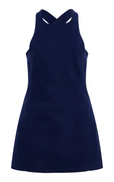 Miu Miu Cotton Gabardine Mini Dress | Thumbnail 8 Miu Miu Cotton Gabardine Mini Dress | Thumbnail 8