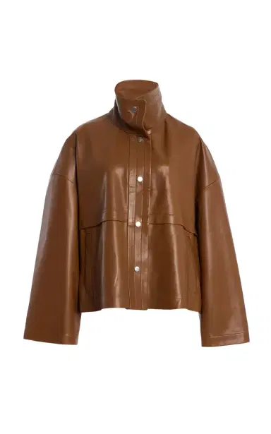 Nour Hammour Park Leather Jacket | Thumbnail 3 Nour Hammour Park Leather Jacket | Thumbnail 3