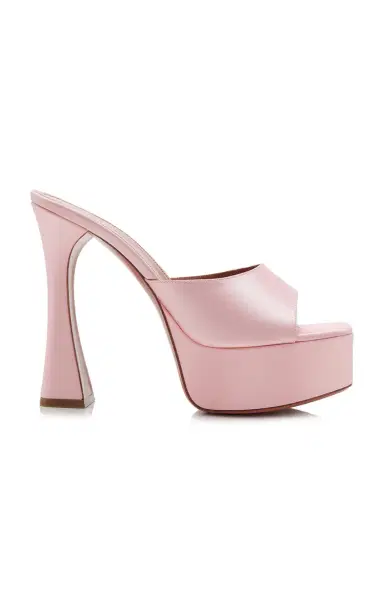 Amina Muaddi Dalida Satin Platform Mules | Thumbnail 6 Amina Muaddi Dalida Satin Platform Mules | Thumbnail 6