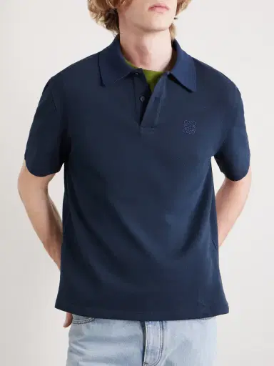 Loewe Slim-Fit Logo-Embroidered Cotton-Piqué Polo Shirt - Men | Thumbnail 3 Loewe Slim-Fit Logo-Embroidered Cotton-Piqué Polo Shirt - Men | Thumbnail 3