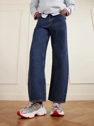 Christian Louboutin So Flo Metallic Leather-trimmed Mesh Sneakers | Thumbnail 2 Christian Louboutin So Flo Metallic Leather-trimmed Mesh Sneakers | Thumbnail 2