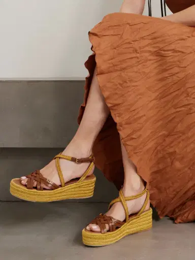 Valentino Garavani Bribri 60 Leather Platform Espadrille Sandals | Thumbnail 2 Valentino Garavani Bribri 60 Leather Platform Espadrille Sandals | Thumbnail 2
