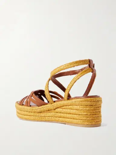 Valentino Garavani Bribri 60 Leather Platform Espadrille Sandals | Thumbnail 3 Valentino Garavani Bribri 60 Leather Platform Espadrille Sandals | Thumbnail 3